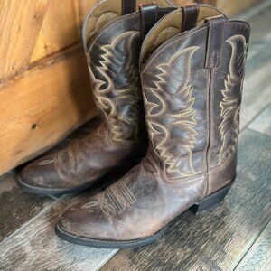 Laredo Tan Birchwood R Toe Mens Western Boot